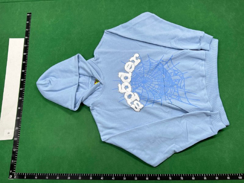 Sp5der Worldwide Red Angel Number 5   5   5 Hoodie -1