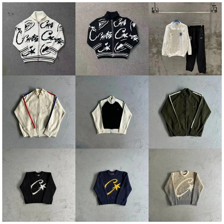 'Champion White and Black Zip-